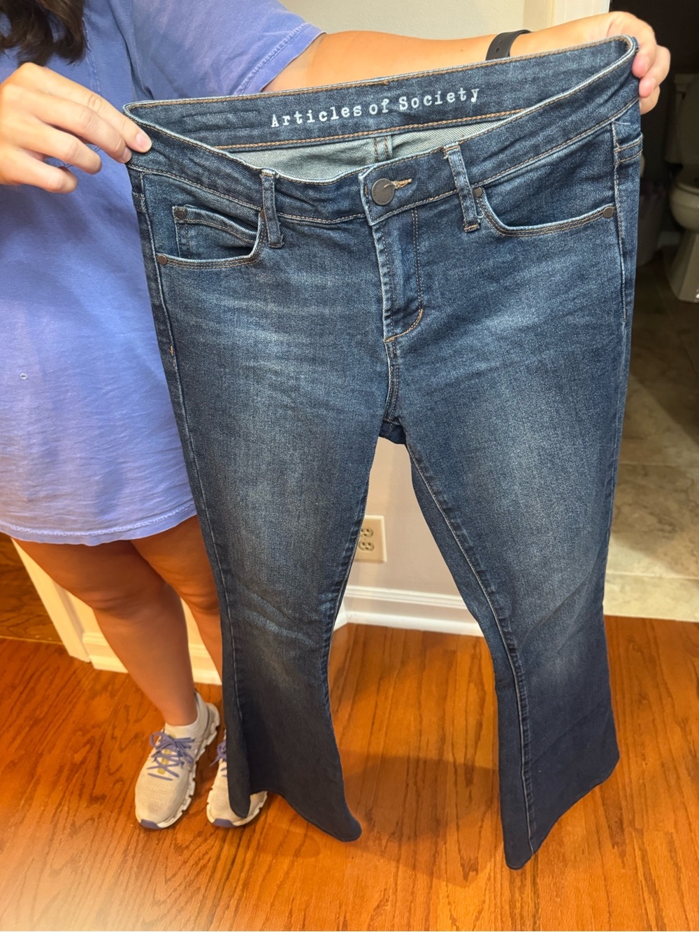 Articles Of Society Dark Blue Flare Jeans